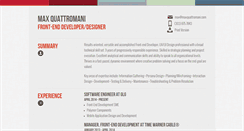 Desktop Screenshot of maxquattromani.com